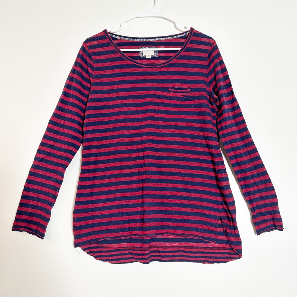 Anthropologie Postmark Long Sleeve Striped T Shirt